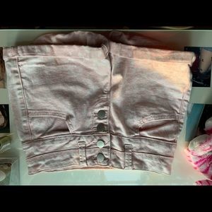Acid wash shorts